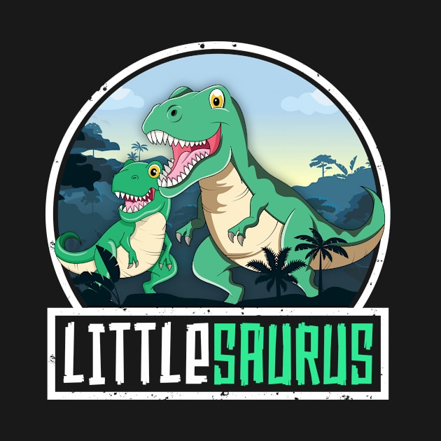 Littlesaurus T-Rex Dinosaur Saurus Sibling Matching Family by 14thFloorApparel