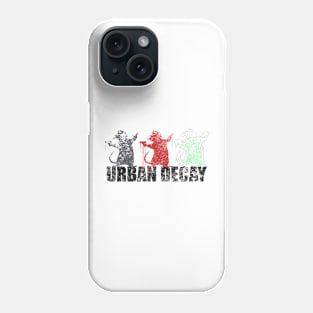 Grunge Urban Decay Contemporary Gangster Rats Design Phone Case