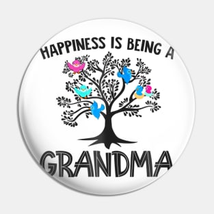 Mothers Day  Birds Happiness Is Being A Grandma Pin