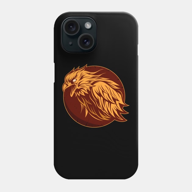 Flame eagle Phone Case by Frispa