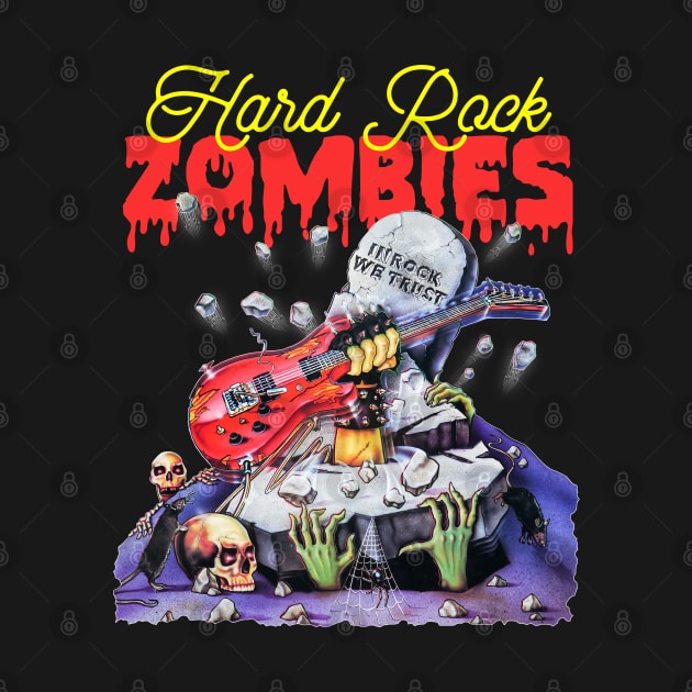 Hard Rock Zombies 80s Cult Classic Horror Fan Art by darklordpug