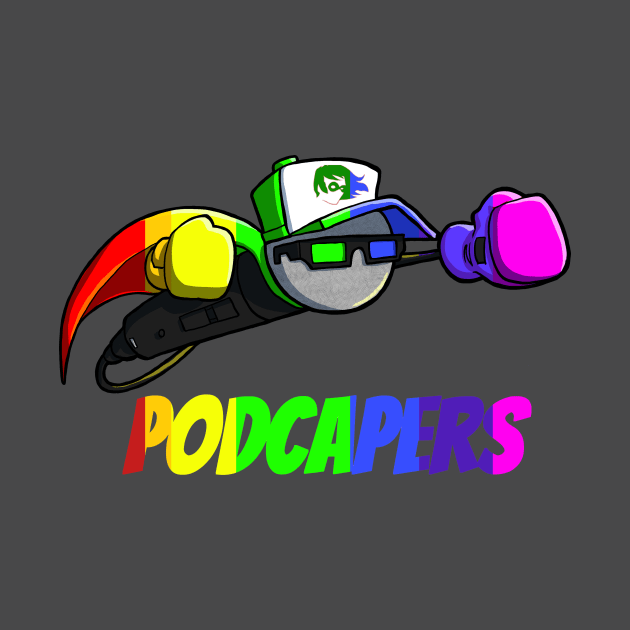 PodCapers - Rainbow Logo by A Place To Hang Your Cape