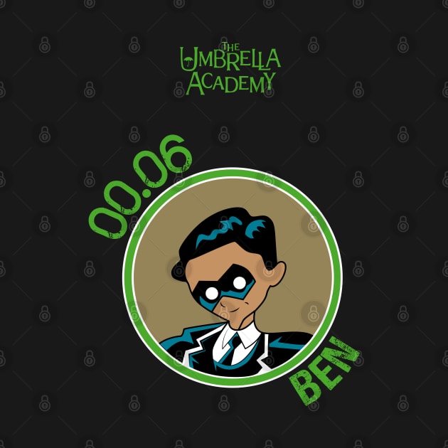 UMBRELLA ACADEMY: BEN CARTOON (GREEN) by FunGangStore