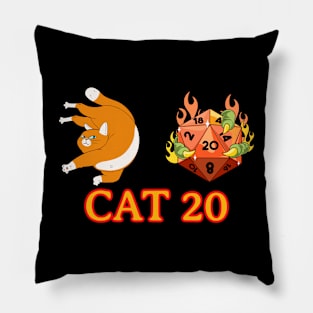 CAT 20 Its like a Natural 20, but Cats Pillow