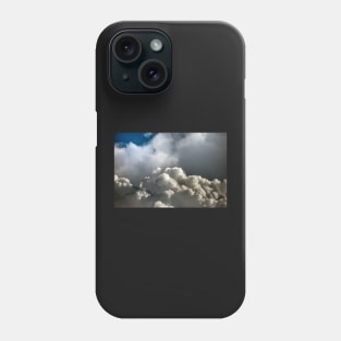 Clouds 10 In Black and White Phone Case