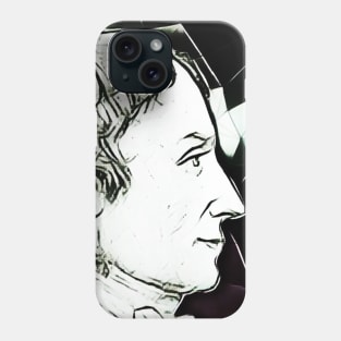 Anders Gustaf Ekeberg Black and White Portrait | Anders Gustaf Ekeberg Artwork 3 Phone Case