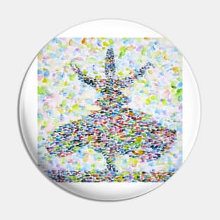 Whirling sufi - watercolor portrait Pin