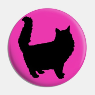 cat angora black Pin