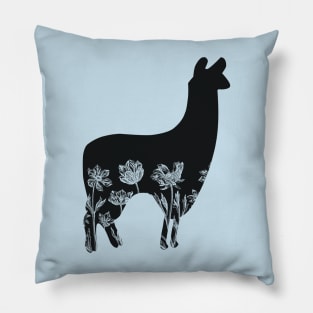 Floral Llama Pillow