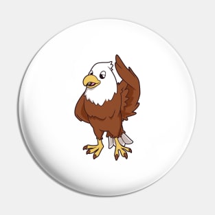 Kawaii white-tailed eagle Pin