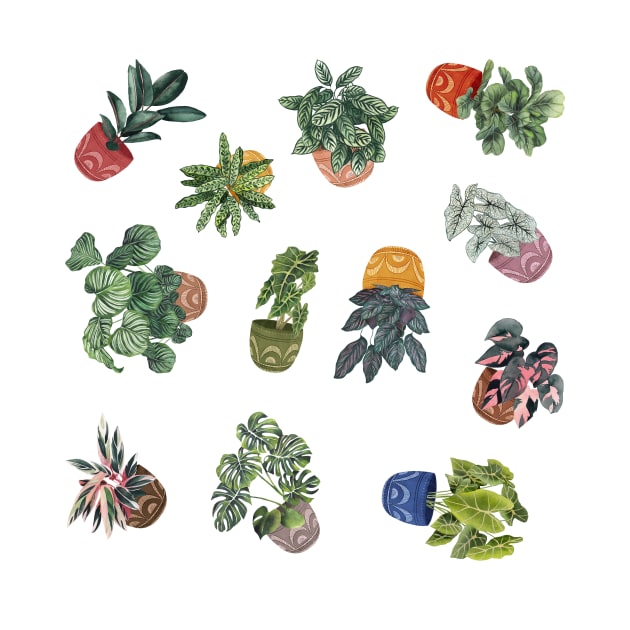 House Plants Illustration 1 by Gush Art Studio 1