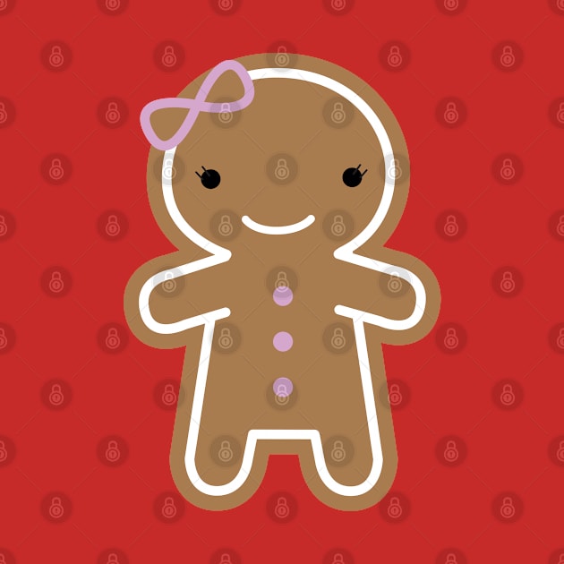 Kawaii Gingerbread Girl by marcelinesmith