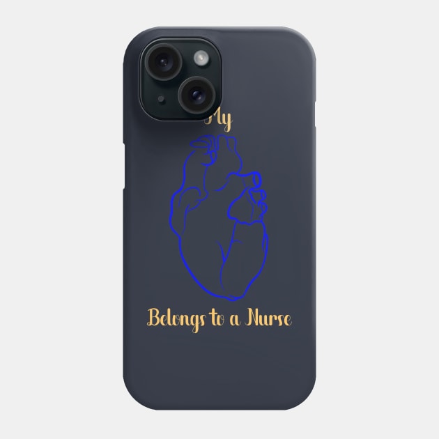 Valentine’s Day anatomical heart quotes for nurses Phone Case by Holailustra