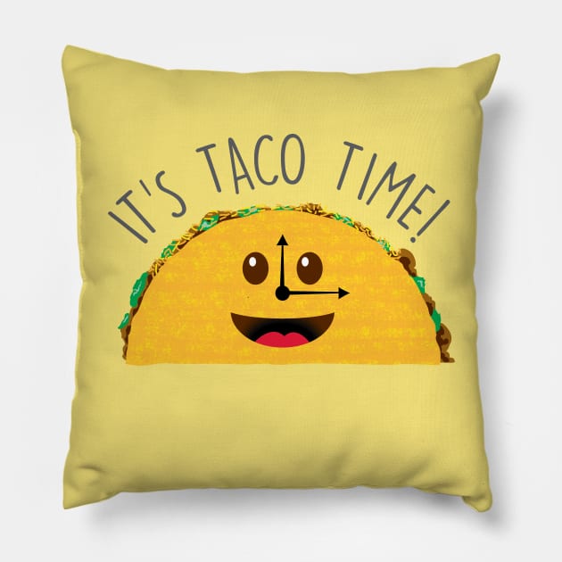 It's Taco Time! Pillow by detective651