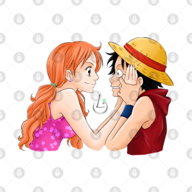 Nami & Luffy - Complicity by AudreyWagnerArt