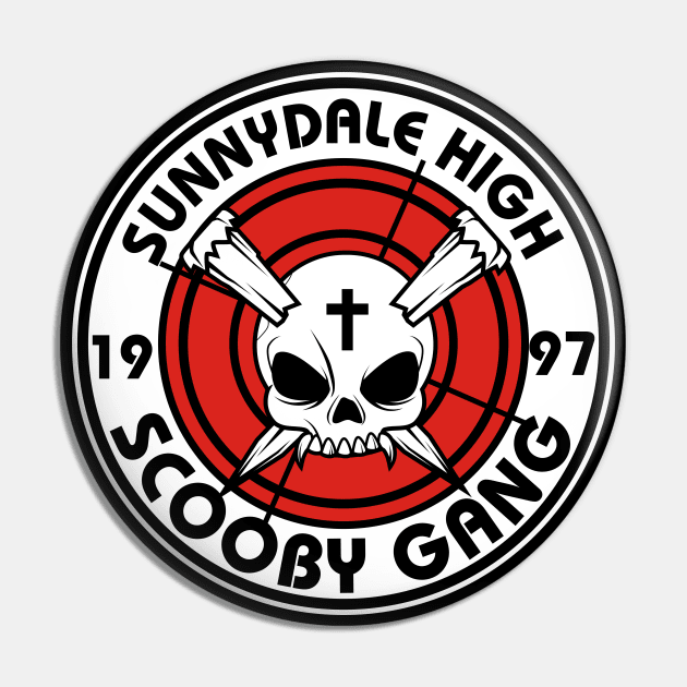 Sunnydale High Scooby Gang Pin by Meta Cortex