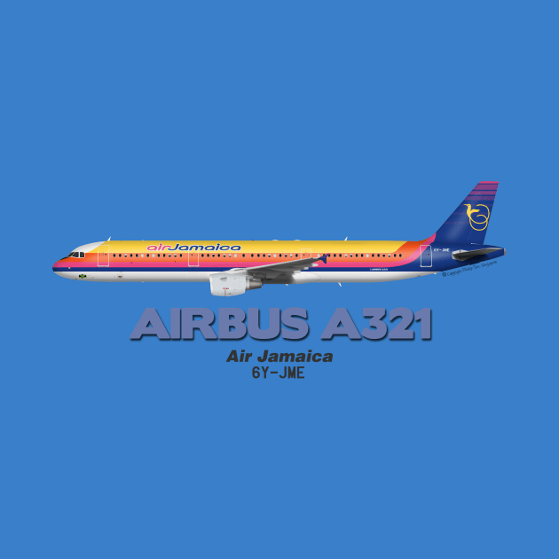 Airbus A321 - Air Jamaica by TheArtofFlying