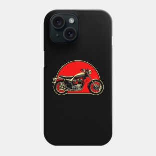 BSA-Triumph X-75 Hurricane 1973 Retro Red Circle Motorcycle Phone Case