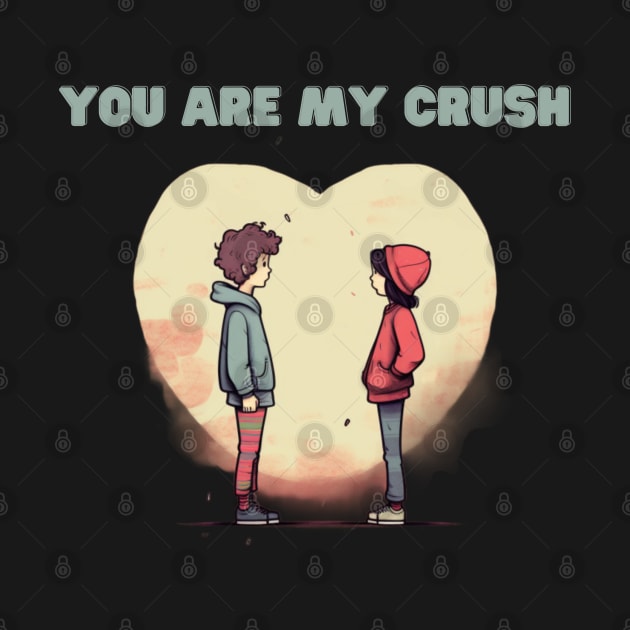 You Are My Crush, valentines day, minimalistic by Pattyld