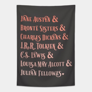 Famous Authors Austen Bronte Tolkien Lewis Tapestry