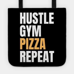 Hustle Gym Pizza Repeat Tote