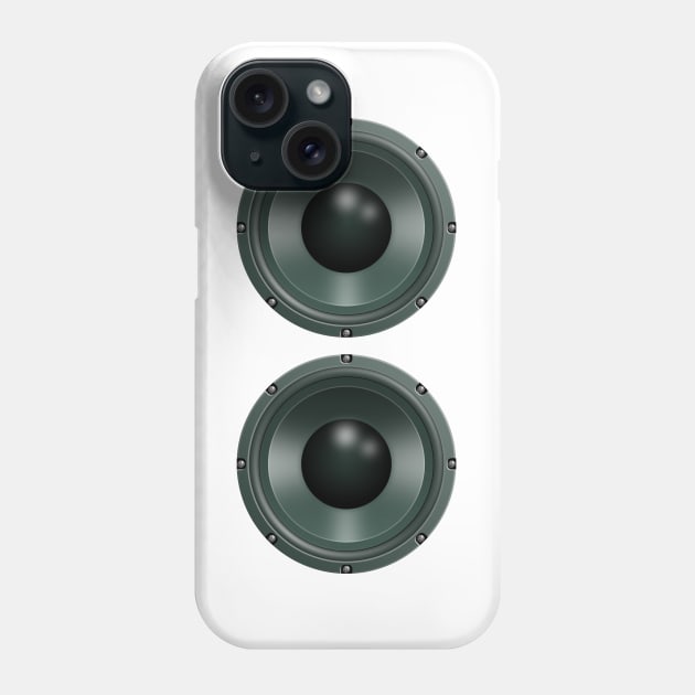 Double Woofer Transparent Phone Case by skycloudpics