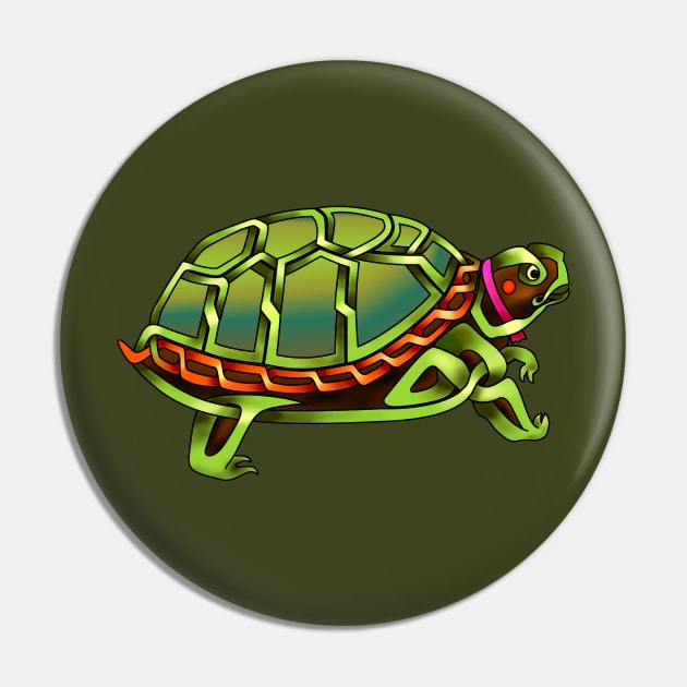 Turtle Pin by KnotYourWorld4