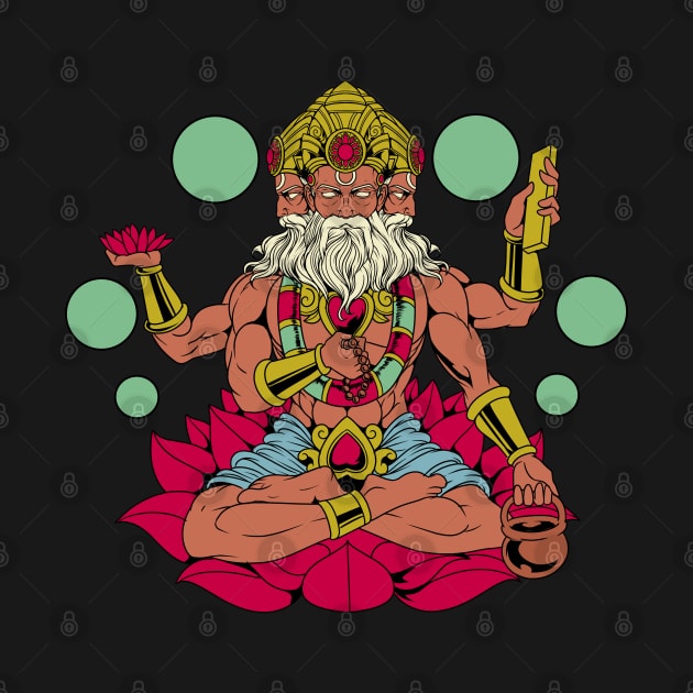 Hindu God - Brahma by Modern Medieval Design