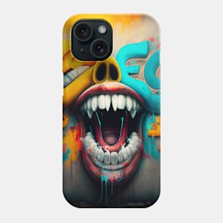 Graffiti big mouth art Phone Case