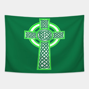 Ornamental Celtic High Cross Decorative Knotwork 3 Tapestry