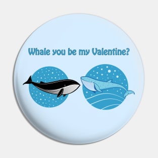 Whale you be my Valentine? Cute and romantic love pun Pin