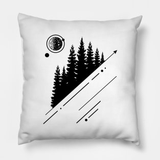 Nature. Forest. Geometric Style Pillow