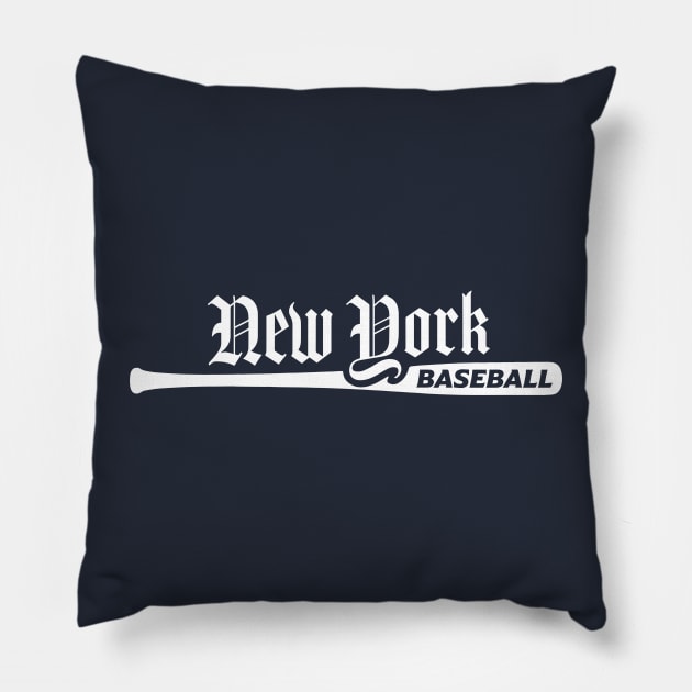 New York Baseball Pillow by Throwzack