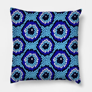 Evil Eye Snakeskin Pattern I Pillow