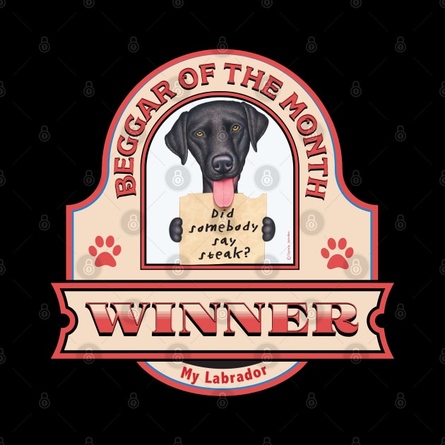 Labrador Retriever-Beggar of the Month Winner by Danny Gordon Art