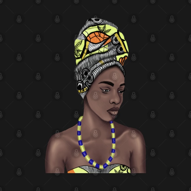 Melanin Queen Black Pride Art by Merchweaver