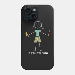 Funny Womens Leatherworking Design Phone Case