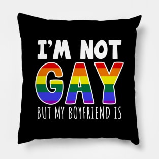 I'm Not Gay But My Boyfriend Is Pillow