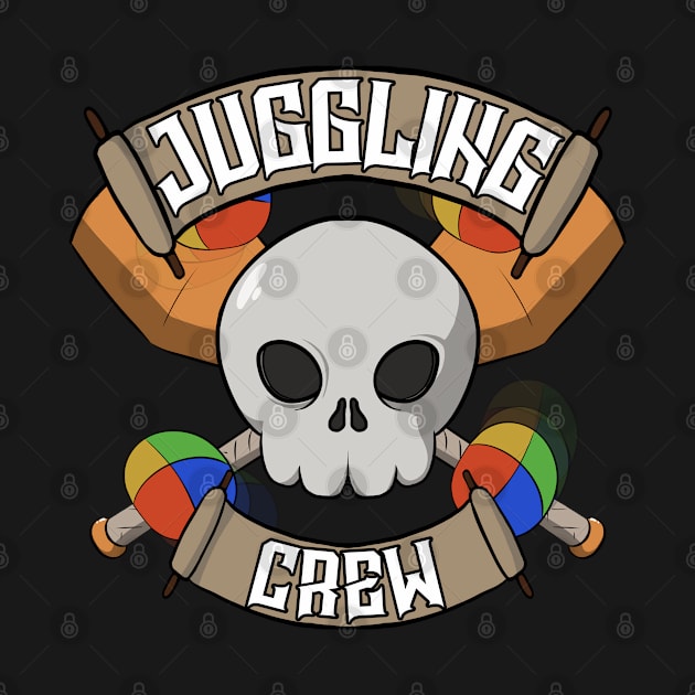 Juggling crew Jolly Roger pirate flag by RampArt