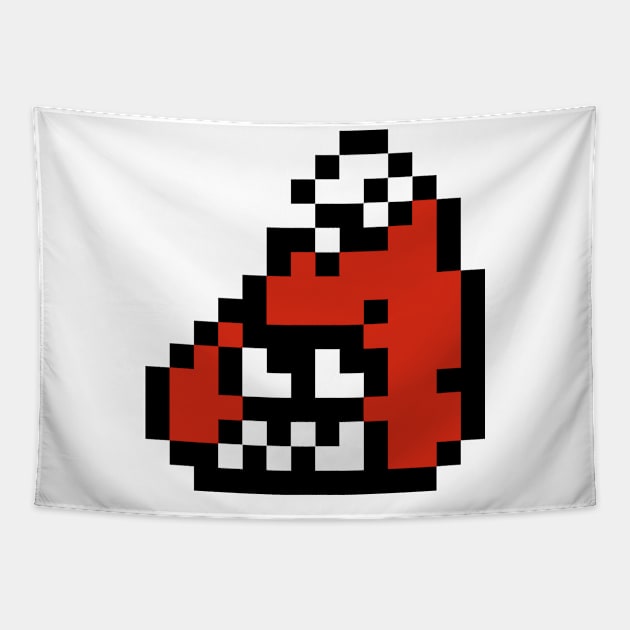 Black 8-bit Fishfry Tapestry by Lorihime