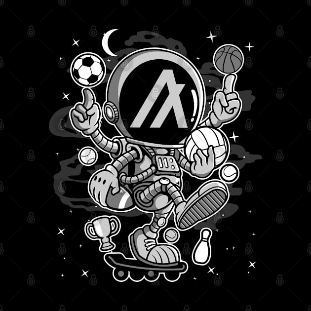 Astronaut Skate Algorand ALGO Coin To The Moon Crypto Token Cryptocurrency Blockchain Wallet Birthday Gift For Men Women Kids by Thingking About