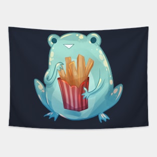 Fries Frog Tapestry