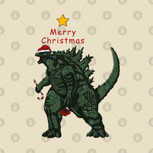 Godzilla Merry Christmas by mia_me