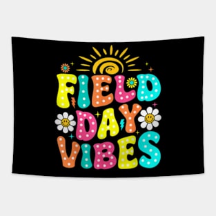 Field Day Vibes Teacher Kids Boys Girls Field Day 2024 T-Shirt Tapestry