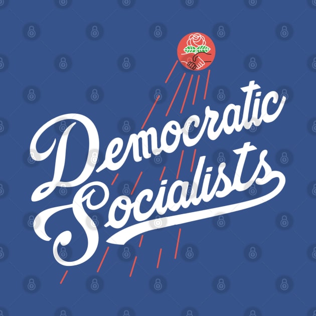 Democratic Socialists Baseball Blue by radsquare