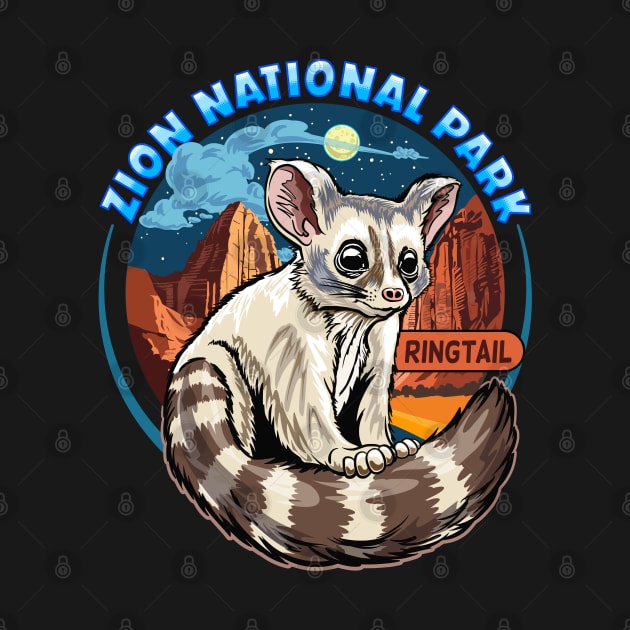 American Ringtail Cat at Zion National Park by SuburbanCowboy