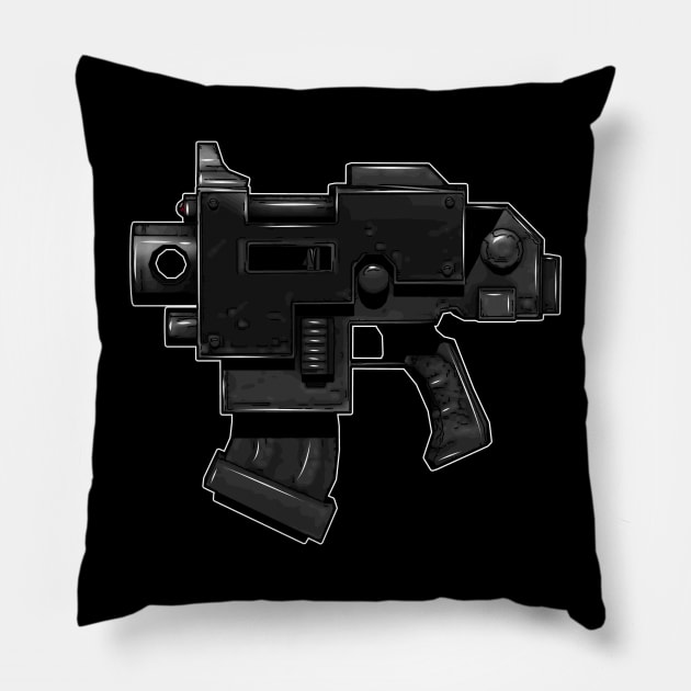 Bolt Pistol Pillow by SimonBreeze