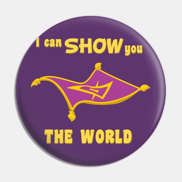 Show You The World Pin by SlothCloths