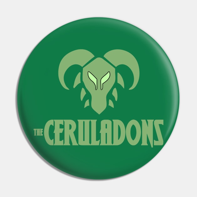 The Ceruladons Mask of the Ceebah Nahala - Green Pin by Ellisbeetle