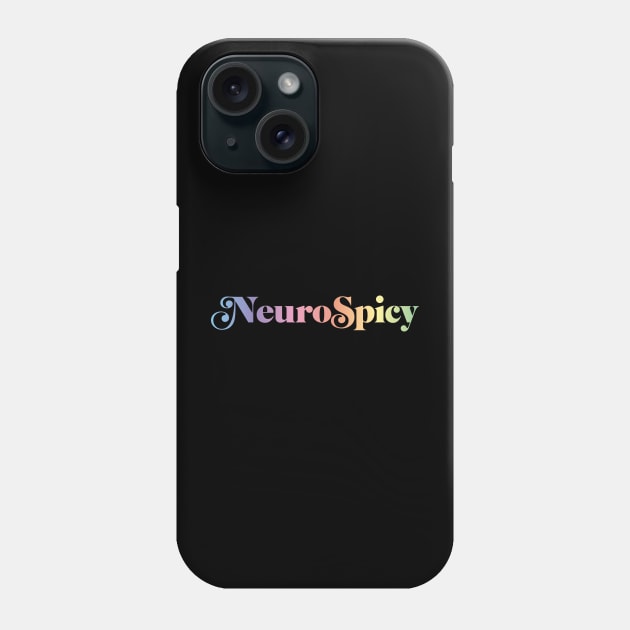 Neurospicy Ornate Rainbow Phone Case by DivvyBiscuits